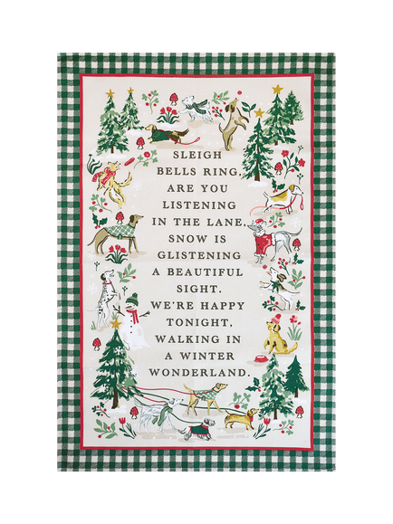 Ulster Weavers Winter Walkies Tea Towel, Multi, Multi