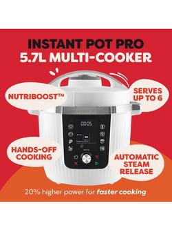 Instant Pot Pro Wi-Fi Enabled Multi Cooker, 5.7L, Coconut White - view 2, Coconut White