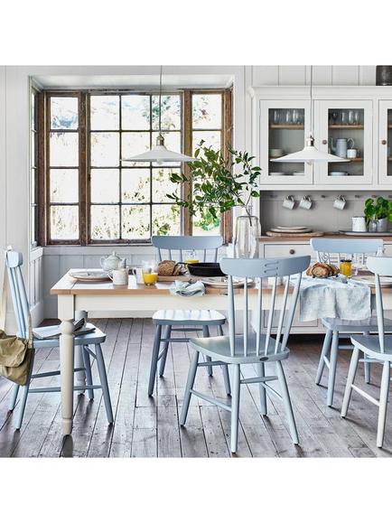 Neptune Suffolk 6 Seater Dining Table, Silver Birch - view 2, Silver Birch