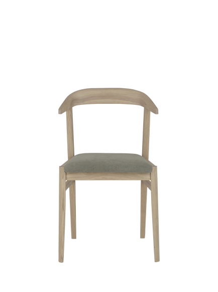 Neptune Borough Dining Chair, Natural Oak, Moss
