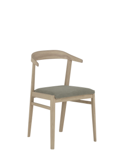 Neptune Borough Dining Chair, Natural Oak - view 2, Moss