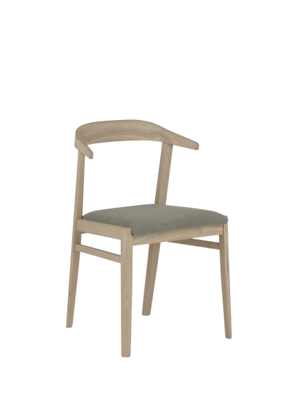 Neptune Borough Dining Chair, Natural Oak - view 2, Moss