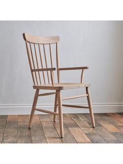 Neptune Wardley Carver Chair, Natural Oak - view 2, Natural Oak