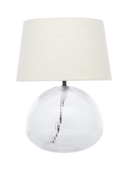 Neptune Malton Glass Base Table Lamp, Bronze, Bronze