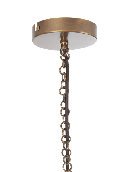 Neptune Athena Rattan Uplight Ceiling Chandelier, Natural - view 2, Natural