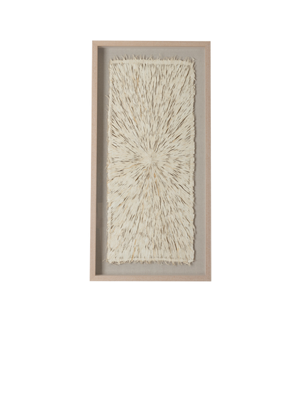 Neptune Overton Rectangular Paper Framed Wall Art, 120 x 60cm, Natural Beige, Natural Beige
