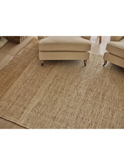 Neptune Bantham Rug Pure Jute Rug, Ombre White - view 2, Ombre White