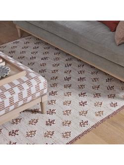 Neptune Rona Floral Jute Blend Rug, Burnt Sienna, L300 x W200 cm - view 2, Burnt Sienna