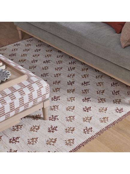 Neptune Rona Floral Jute Blend Rug, Burnt Sienna, L300 x W200 cm - view 2, Burnt Sienna