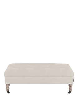 Neptune Arthur Large Footstool, Pale Oat, Pale Oat
