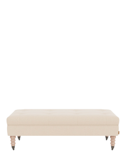 Neptune Arthur Standard Footstool, Pale Oat, Pale Oat