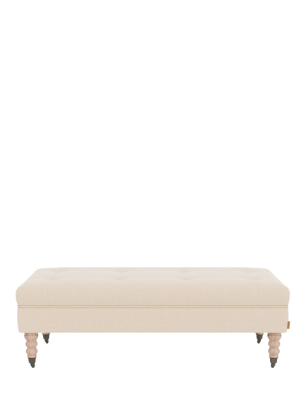 Neptune Arthur Standard Footstool, Pale Oat, Pale Oat