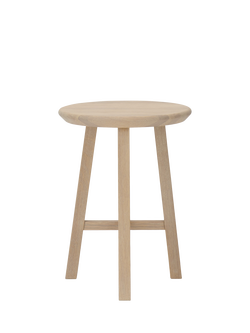 Neptune Northwich Round Stool, Natural Oak, Natural Oak