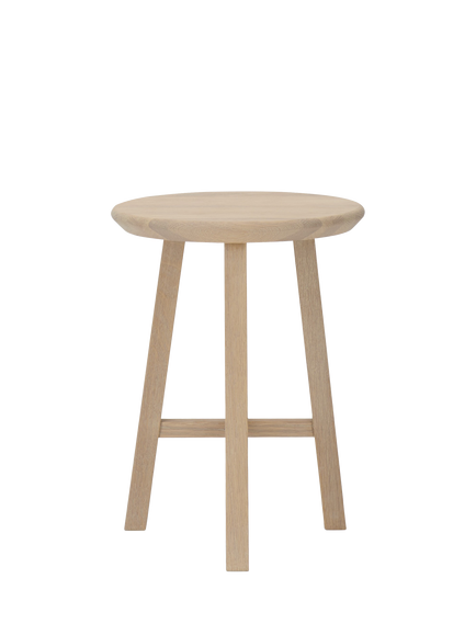 Neptune Northwich Round Stool, Natural Oak, Natural Oak