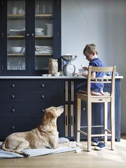 Neptune Suffolk High Back Bar Stool, Seasoned Oak - view 2, Seasoned Oak