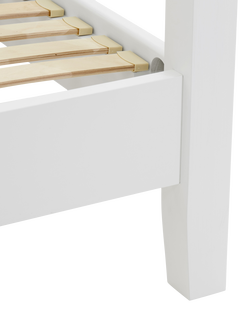 Neptune Wardley Painted Wood Four Poster Bed Frame, King Size, Linara Natural - view 2, Linara Natural