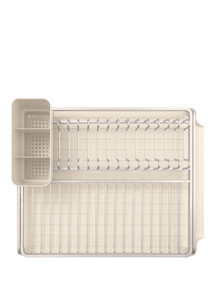 Brabantia SinkSide Dish Drying Rack, Soft Beige - view 2, Soft Beige