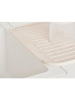 Brabantia SinkSide Silicone Dish Drying Mat, Soft Beige - view 2, Soft Beige