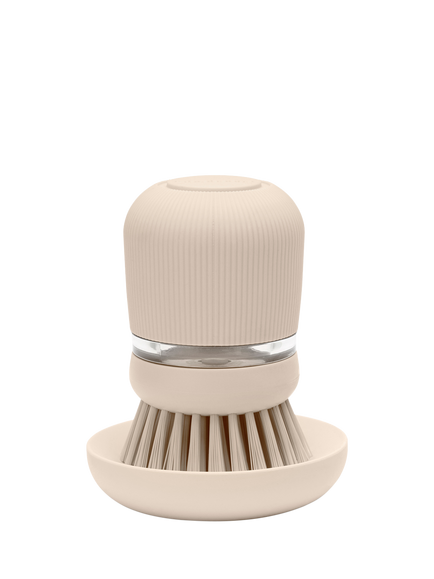 Brabantia SinkSide Soap Dispensing Dish Brush, Soft Beige