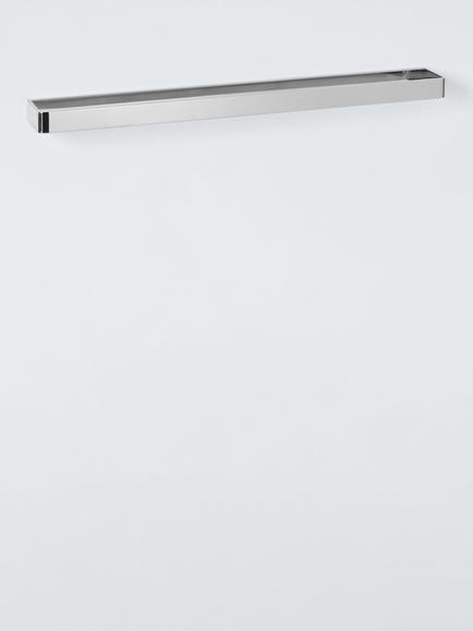 John Lewis Atlantis Single Towel Rail, W60cm, Chrome Effect - view 2, Chrome