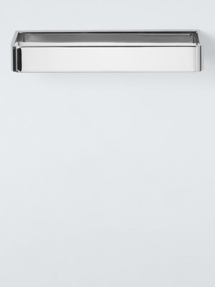 John Lewis Atlantis Single Towel Bar, W22cm, Chrome Effect, Chrome
