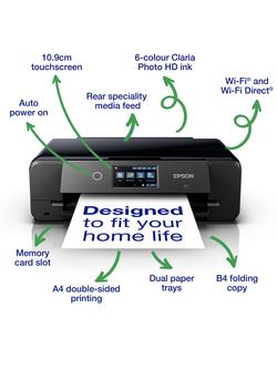 Epson Expression Photo XP-980 Three-in-One A3 Wireless Printer, Black - view 2, Black