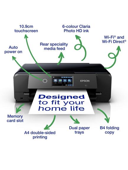 Epson Expression Photo XP-980 Three-in-One A3 Wireless Printer, Black - view 2, Black