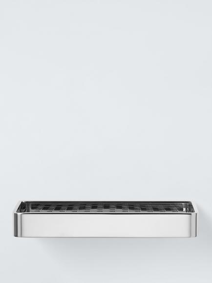 John Lewis Atlantis Shower Shelf, Chrome, Chrome