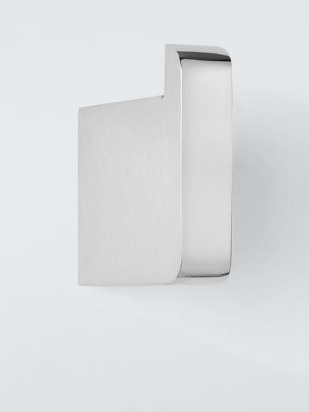 John Lewis Atlantis Single Robe Hook, Chrome, Chrome