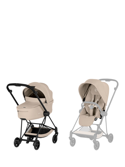 Cybex Mios Pushchair & Carrycot, Cozy Beige, Cozy Beige
