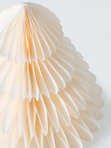 John Lewis LED Battery Operated Paper Tree Light, Warm White - view 2, White