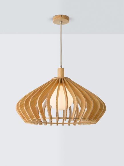 John Lewis Finn Large Pendant Ceiling Light, Natural