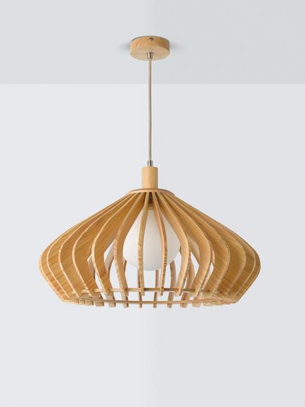 John Lewis Finn Large Pendant Ceiling Light - view 2, Natural