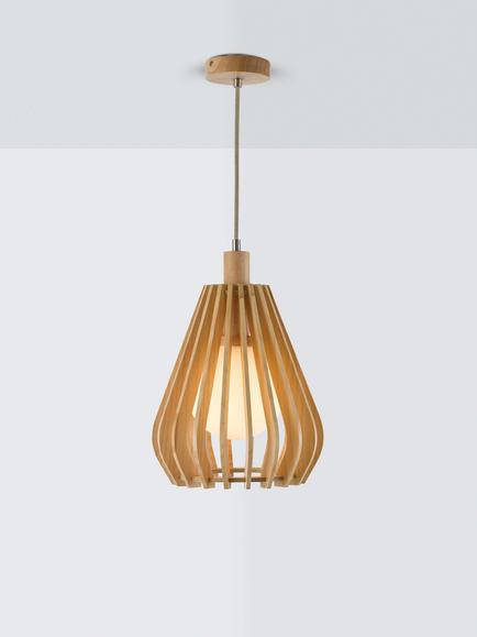 John Lewis Finn Pendant Ceiling Light, Natural