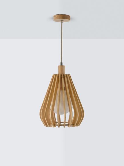 John Lewis Finn Pendant Ceiling Light - view 2, Natural