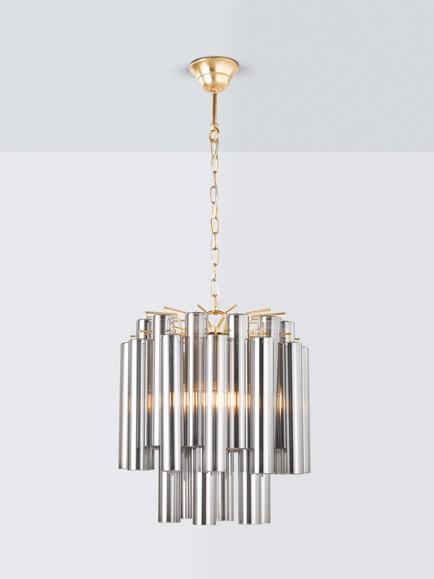 John Lewis Helix 4 Bulb Cluster Ceiling Light, Smoke, Smoke