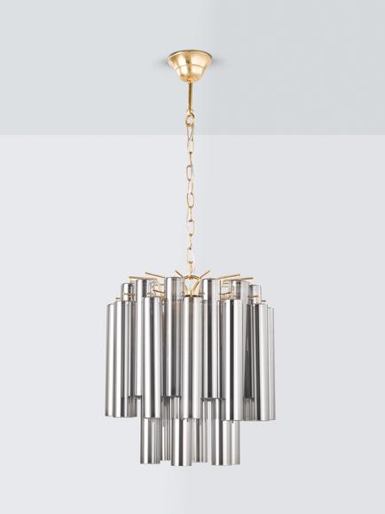 John Lewis Helix 4 Bulb Cluster Ceiling Light, Smoke - view 2, Smoke