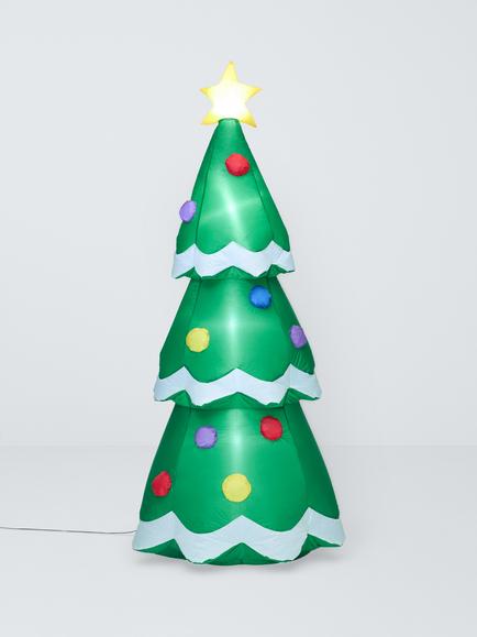 Lumineo LED Inflatable Christmas Tree, 190cm, Green, Green