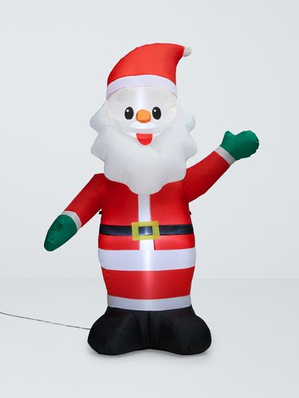 Lumineo LED Inflatable Santa, 180cm, Red, Red