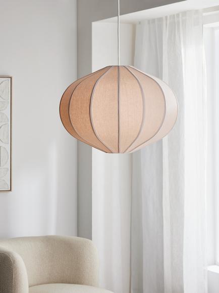 John Lewis Pumpkin Oversized Pendant Ceiling Light, Ivory - view 2, Ivory