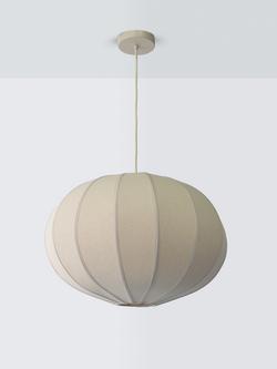 John Lewis Pumpkin Oversized Pendant Ceiling Light, Ivory - view 2, Ivory