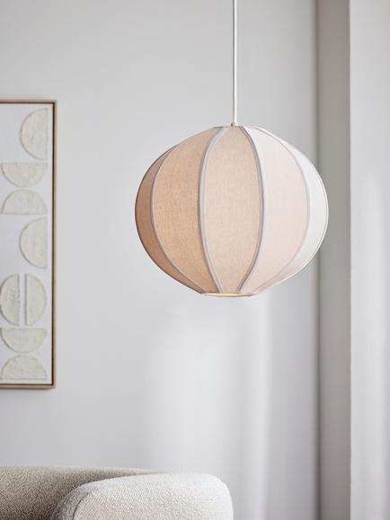 John Lewis Pumpkin Small Pendant Ceiling Light, Ivory - view 2, Ivory