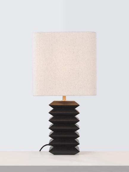 John Lewis Farenwood Table Lamp, Black, Black