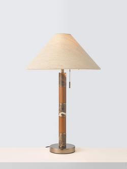 John Lewis Farrow Table Lamp, Emperador Marble, Emperador Marble