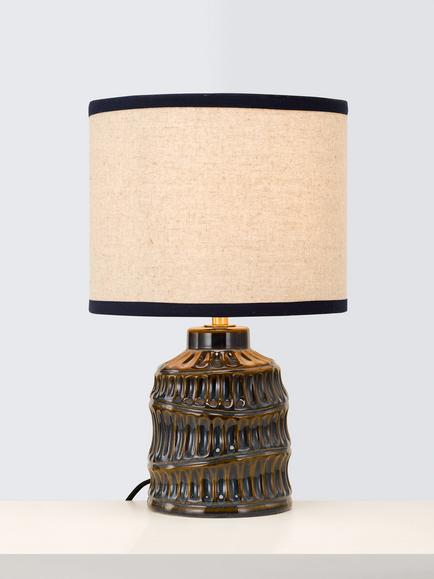 John Lewis Sasha Ceramic Table Lamp, Blue, Blue
