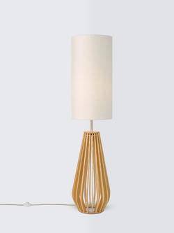 John Lewis Finn Floor Lamp, Natural, Natural