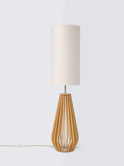 John Lewis Finn Floor Lamp - view 2, Natural