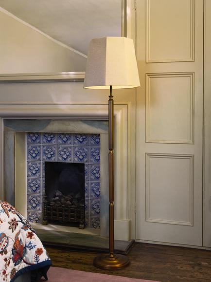 John Lewis Winchester Floor Lamp, Oatmeal - view 2, Oatmeal