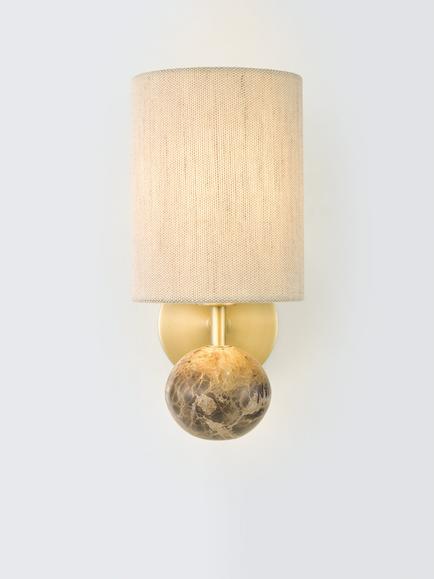 John Lewis Pebble Wall Light, Emperador Marble, Emperador Marble