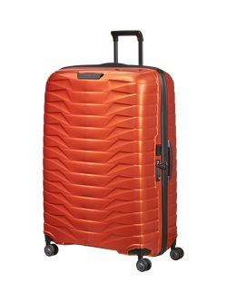 Samsonite Proxis 4-Wheel 86cm Large Spinner Suitcase, 147L, Flame, Flame